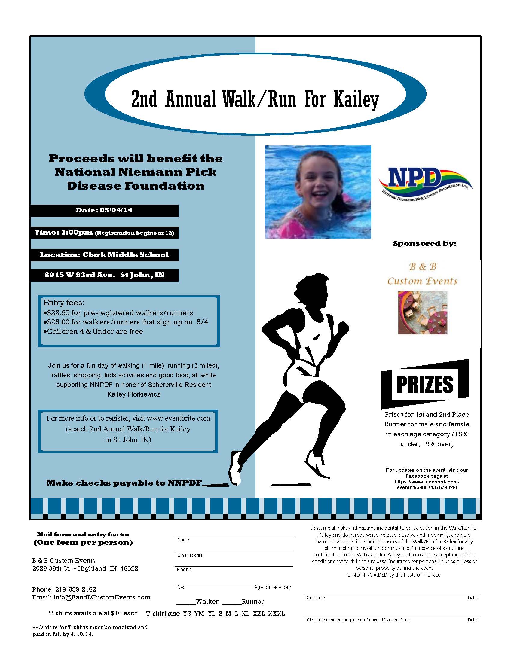 Walk Run Event for Kailey